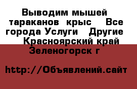 Выводим мышей ,тараканов, крыс. - Все города Услуги » Другие   . Красноярский край,Зеленогорск г.